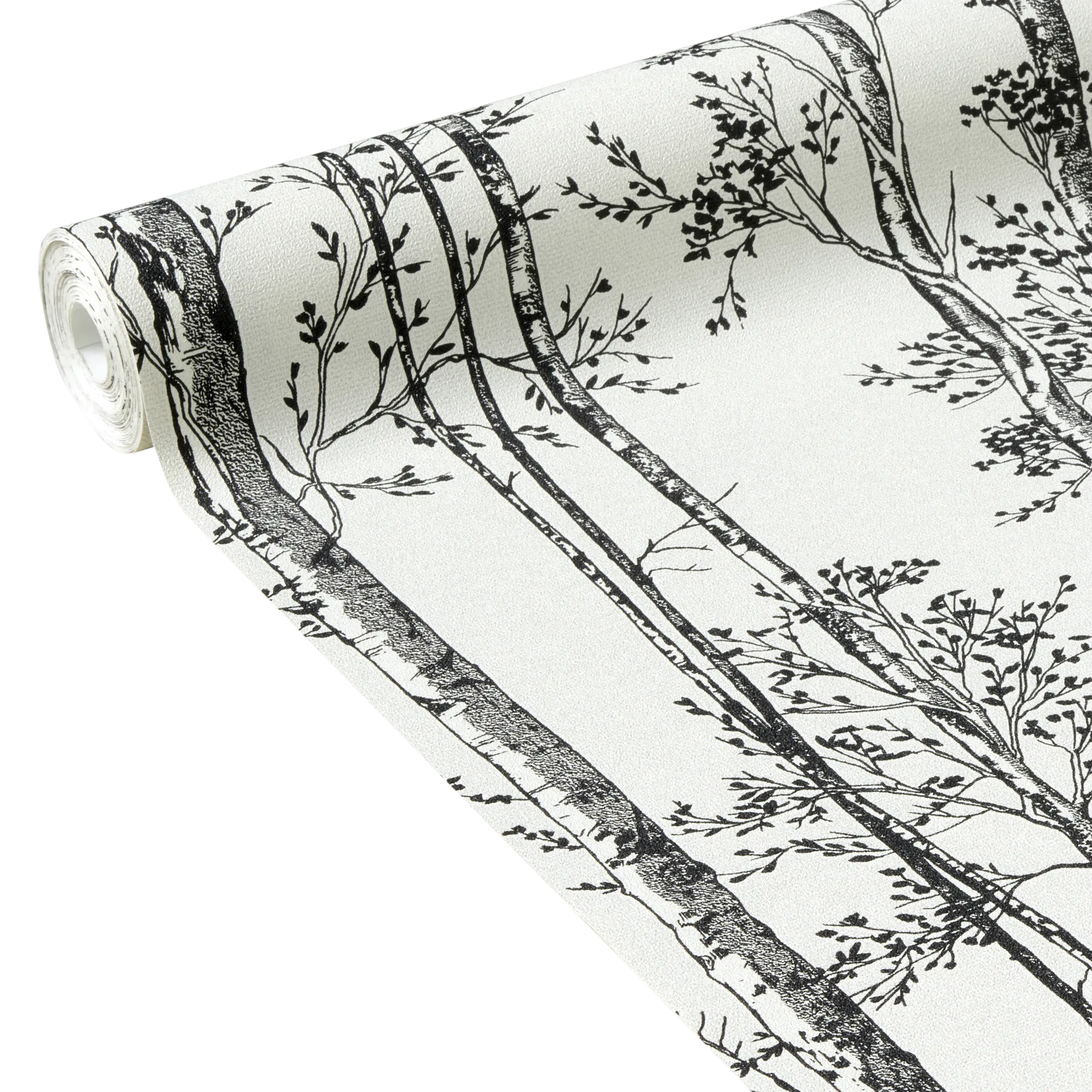 Papier peint intissé AURELE coloris blanc - 4MURS