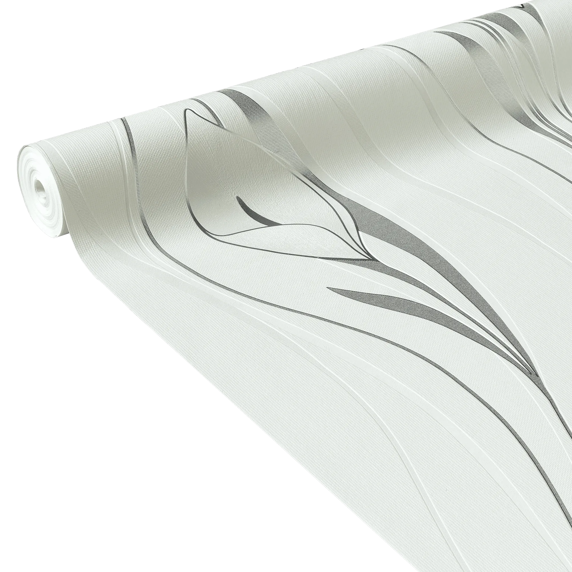 Papier peint intissé ARUM coloris blanc - 4MURS