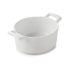 Cocotte ovale blanc porcelaine culinaire 7,5x7 cm Belle Cuisine Revol