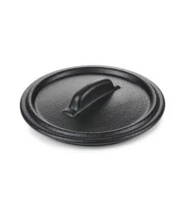 Couvercle pour cocotte rond noir porcelaine culinaire Ø 10 cm Belle Cuisine Revol