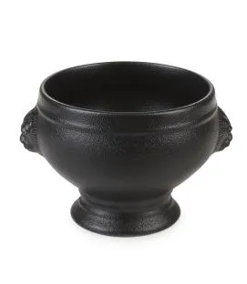 Soupière tête de lion rond noir porcelaine culinaire Ø 11,5 cm French Classics Revol