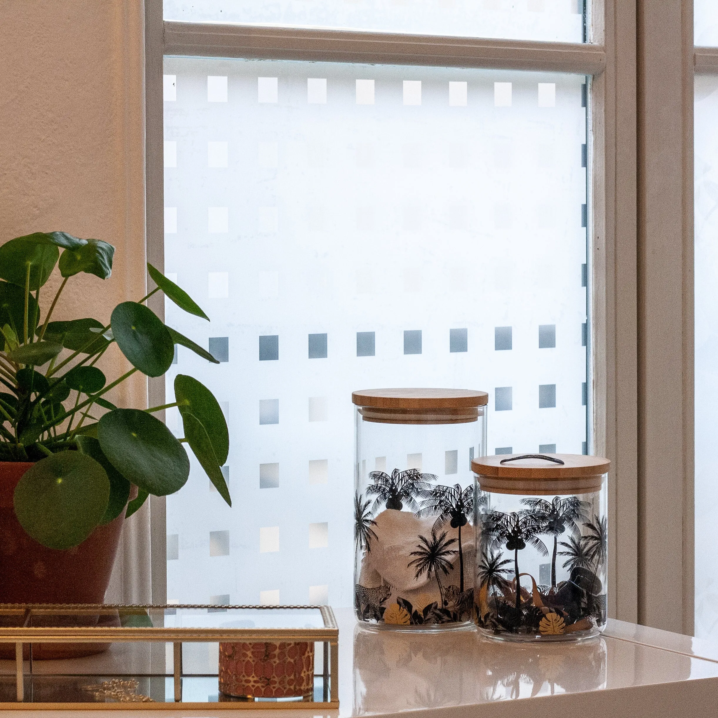 Revêtement adhésif vitrostatique BLOCKS 45 cm - 4MURS