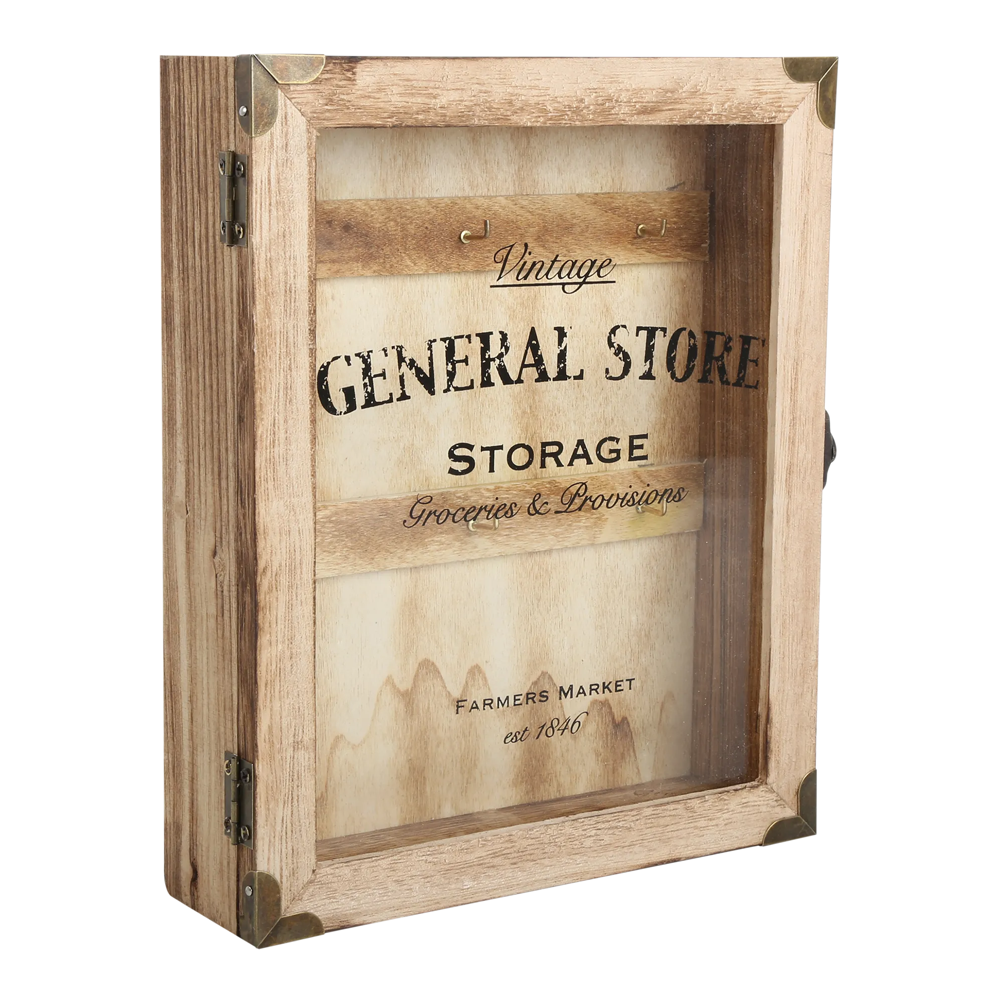 Armoire à clés GENERAL STORE coloris bois - 4MURS