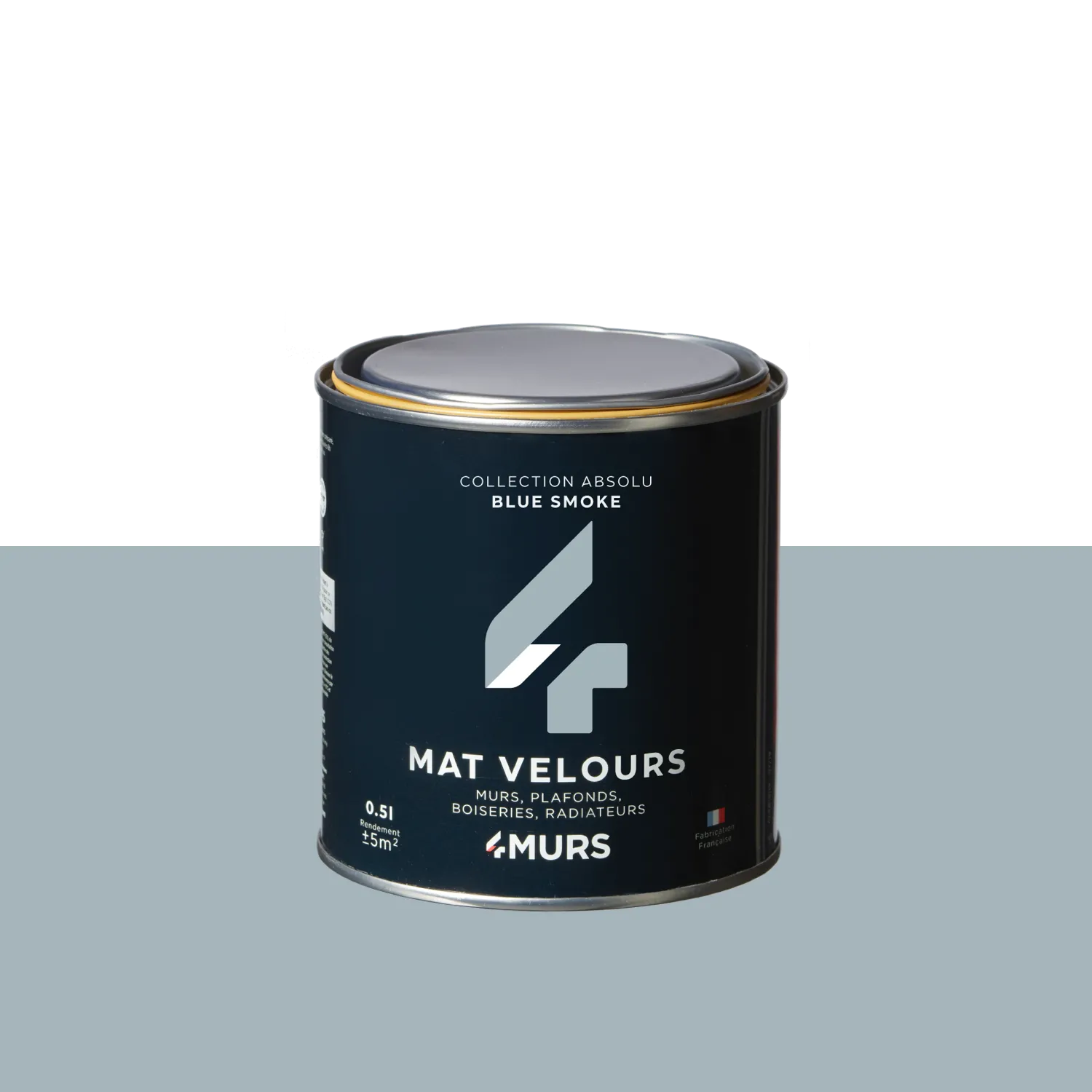 Absolu Peinture Peinture blue smoke Mat 0,5 L - 4MURS
