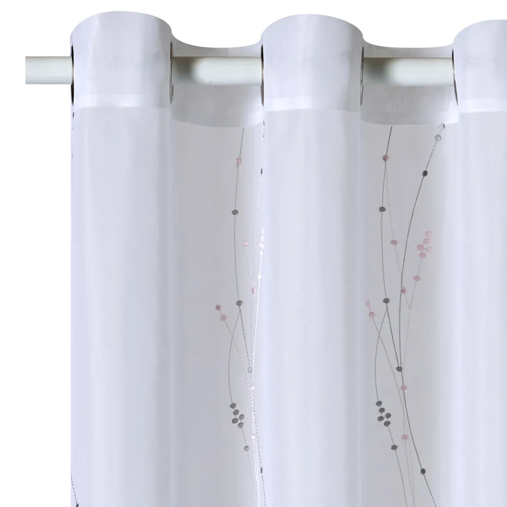 Voilage ERLINA coloris rose 140 x 240 cm - 4MURS