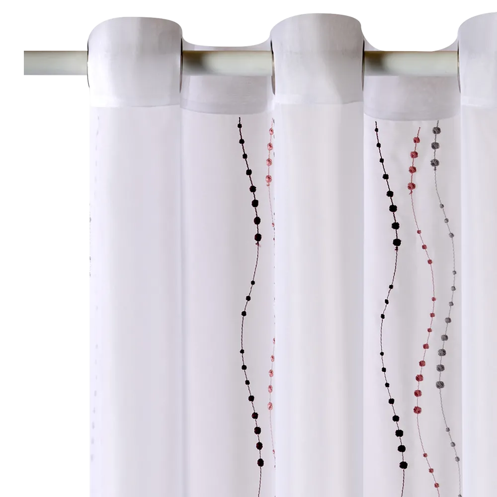 4MURS Voilage LYANA coloris bordeaux 140 x 240 cm - 4MURS