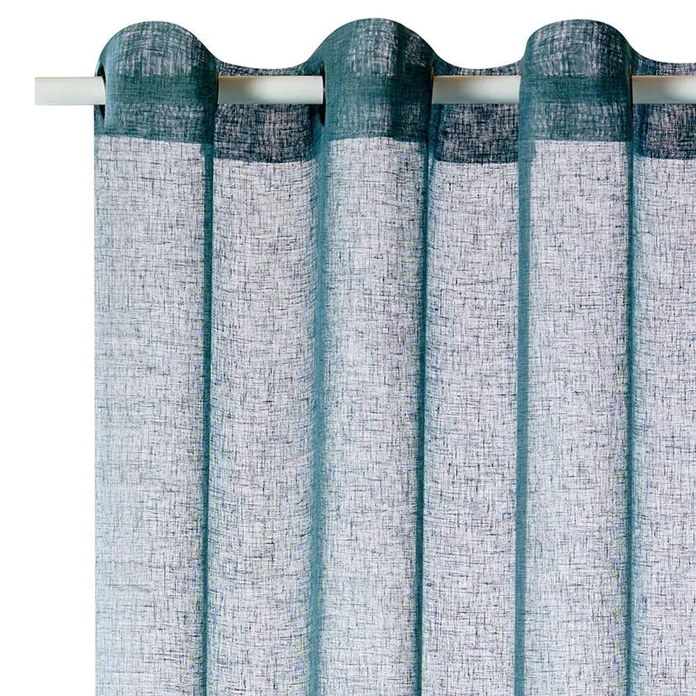 Voilage MICAO coloris bleu pétrole 145 x 240 cm - 4MURS