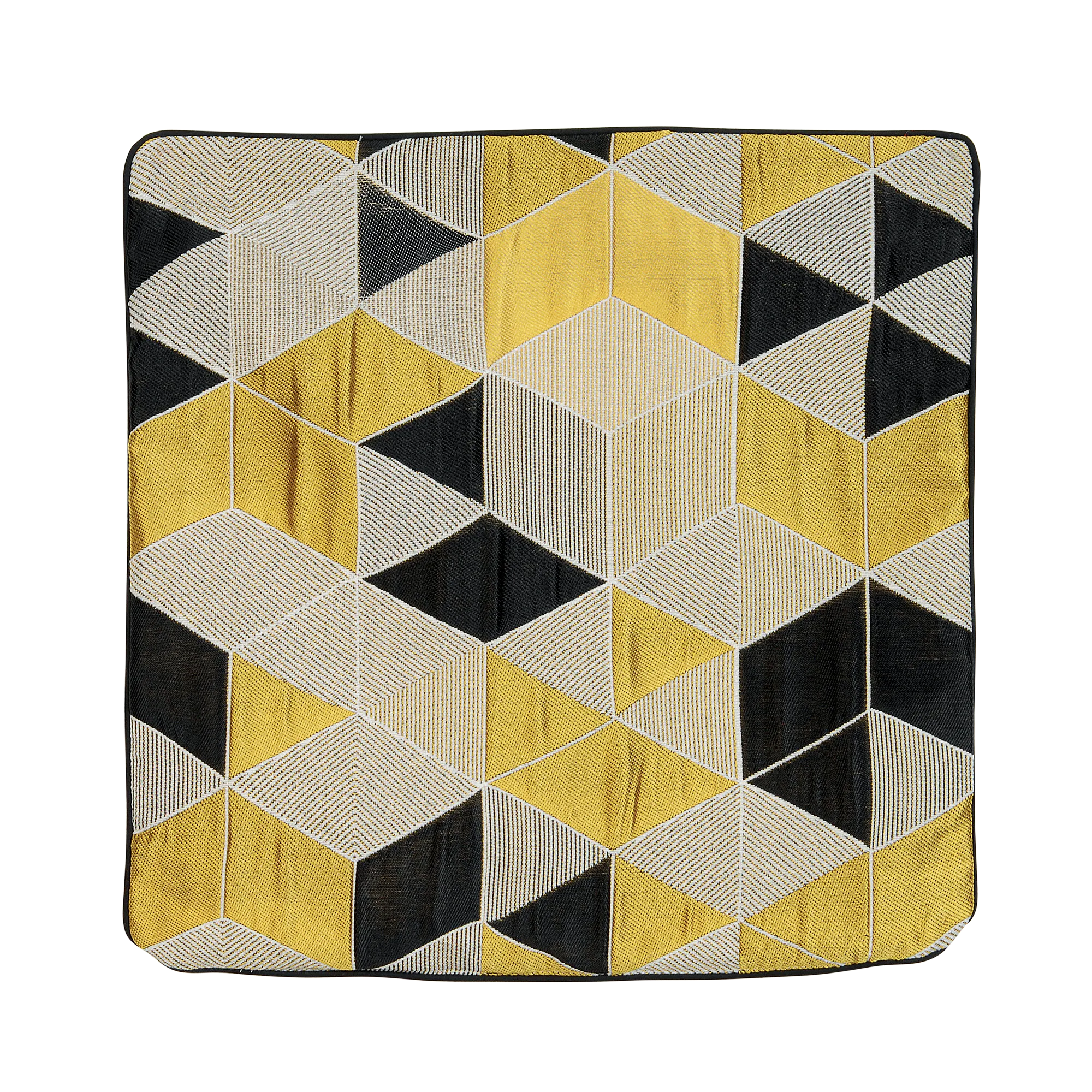 Housse de coussin ARLETTY coloris jaune 40 x 40 cm - 4MURS