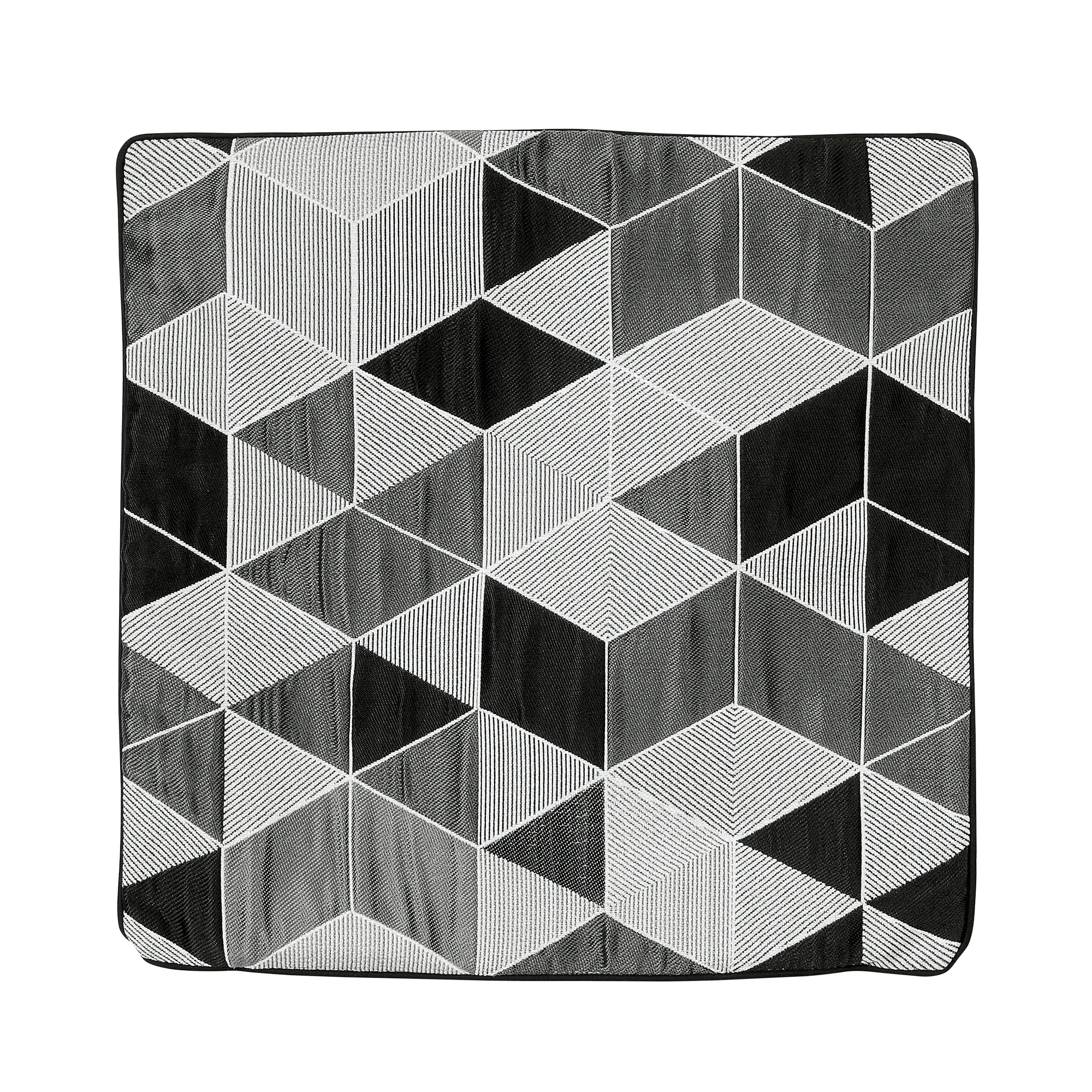 Housse de coussin ARLETTY coloris noir 40 x 40 cm - 4MURS