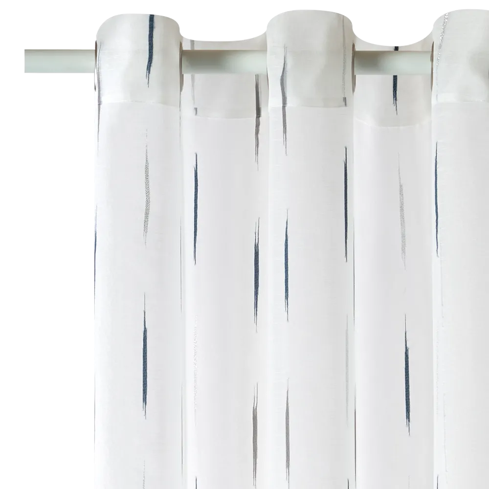 Voilage ORION coloris bleu paon 140 x 260 cm - 4MURS