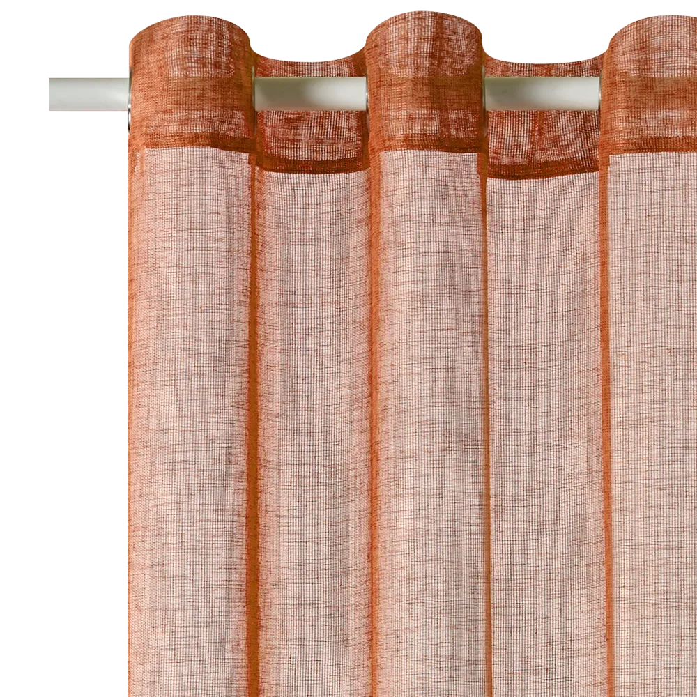 Voilage CANOAS coloris terre brulée 140 x 260 cm - 4MURS