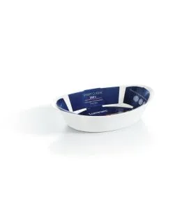 Plat ovale blanc verre opal 38,5 cm Smart Cuisine Luminarc