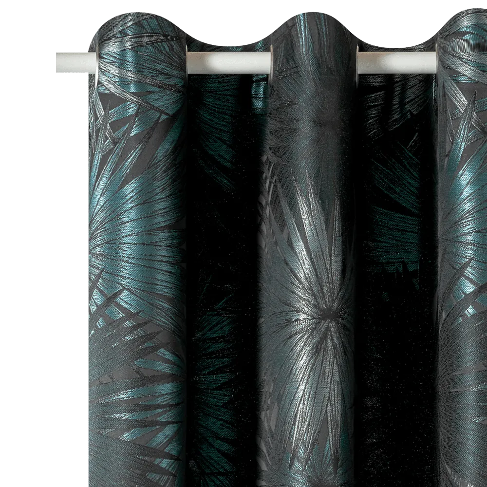 Rideau BUTIA coloris vert émeraude 140 x 260 cm - 4MURS