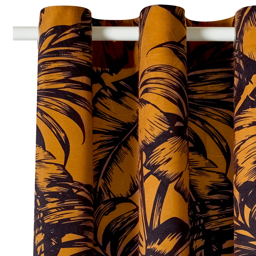 Rideau RENDA coloris ocre 140 x 260 cm - 4MURS