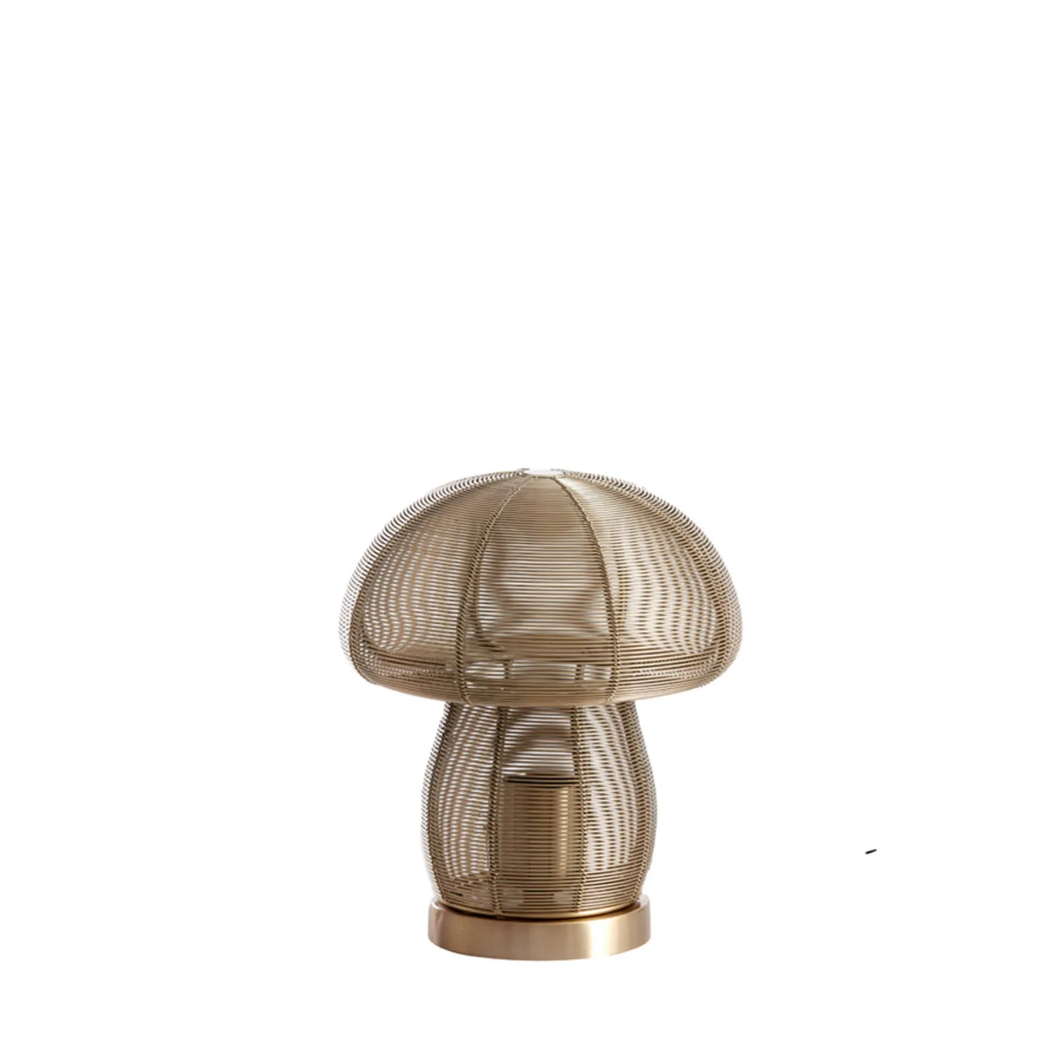 Conception de l’ombre de la lampe à fil doré Light & Living Mushroom – H. 24 cm