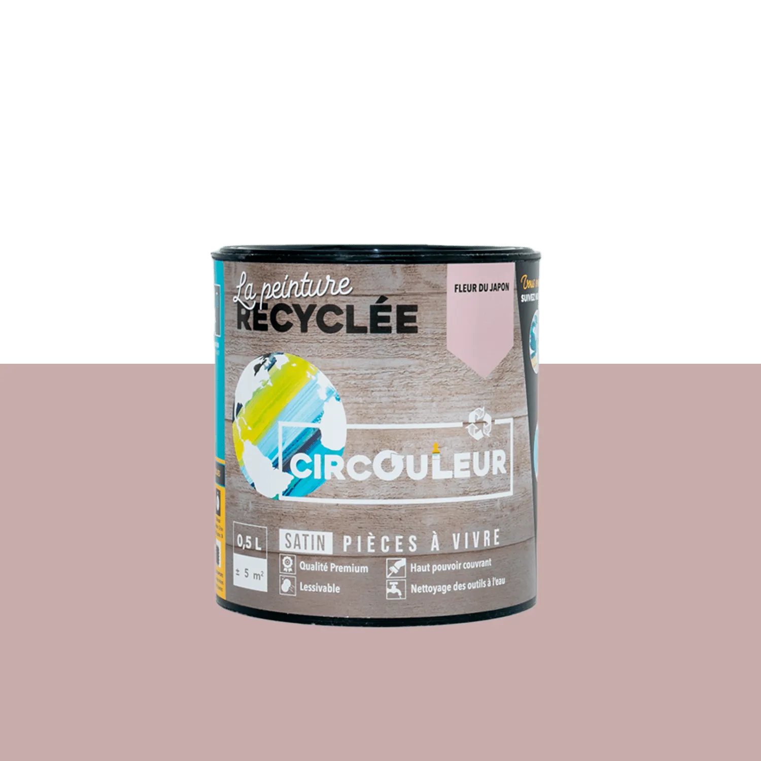 CIRCOULEUR Peinture Peinture fleur du Japon Satiné 0,5 L - 4MURS