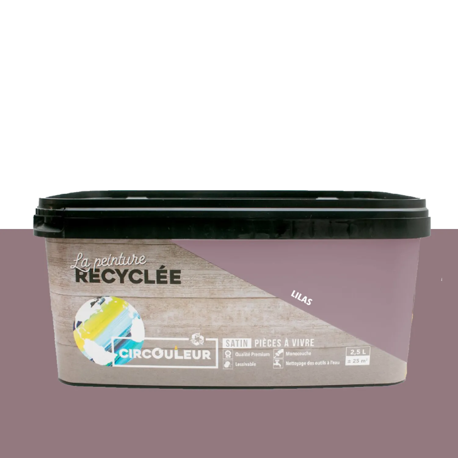 CIRCOULEUR Peinture Peinture lilas Satiné 2,5 L - 4MURS