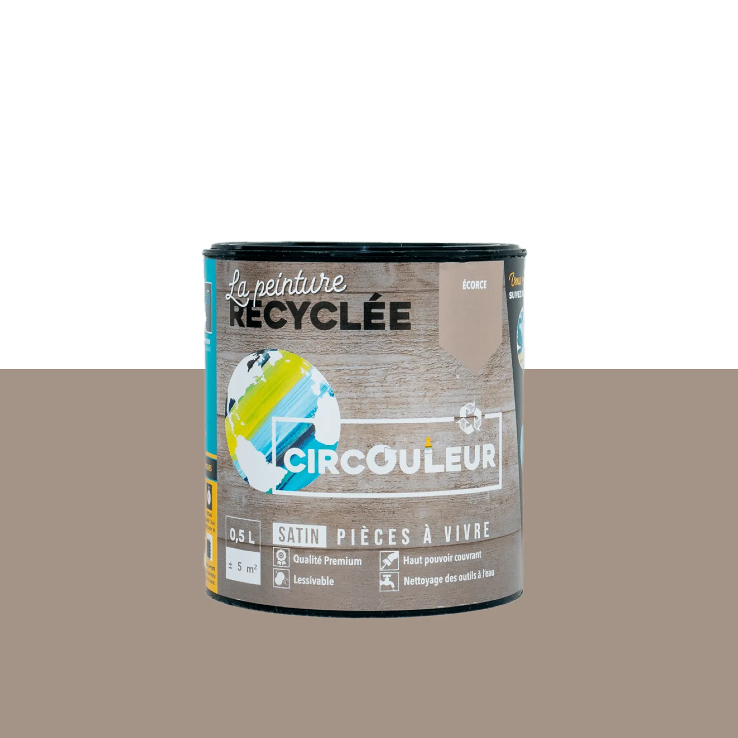 CIRCOULEUR Peinture Peinture écorce Satiné 0,5 L - 4MURS