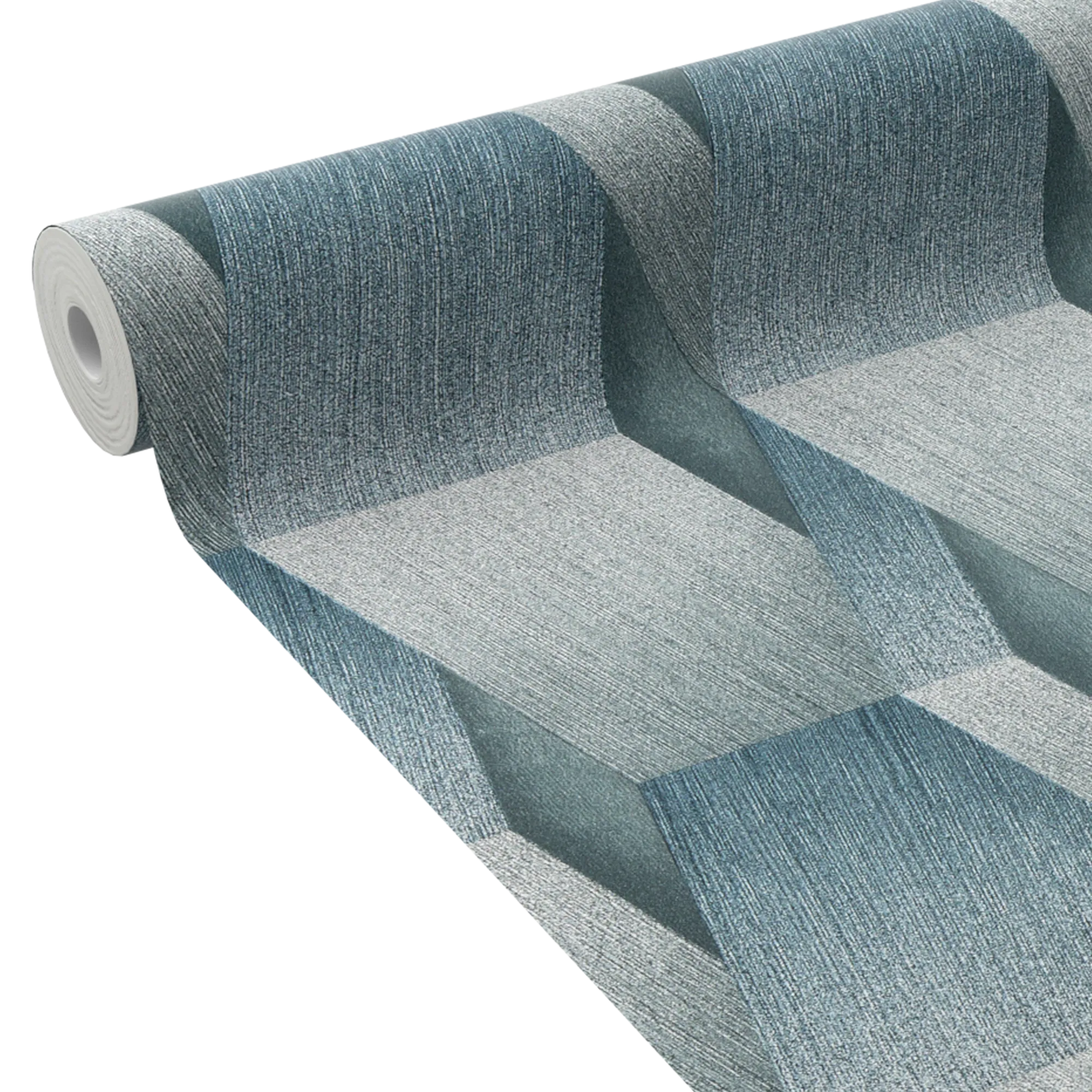 Papier peint intissé NESS coloris bleu grisé - 4MURS