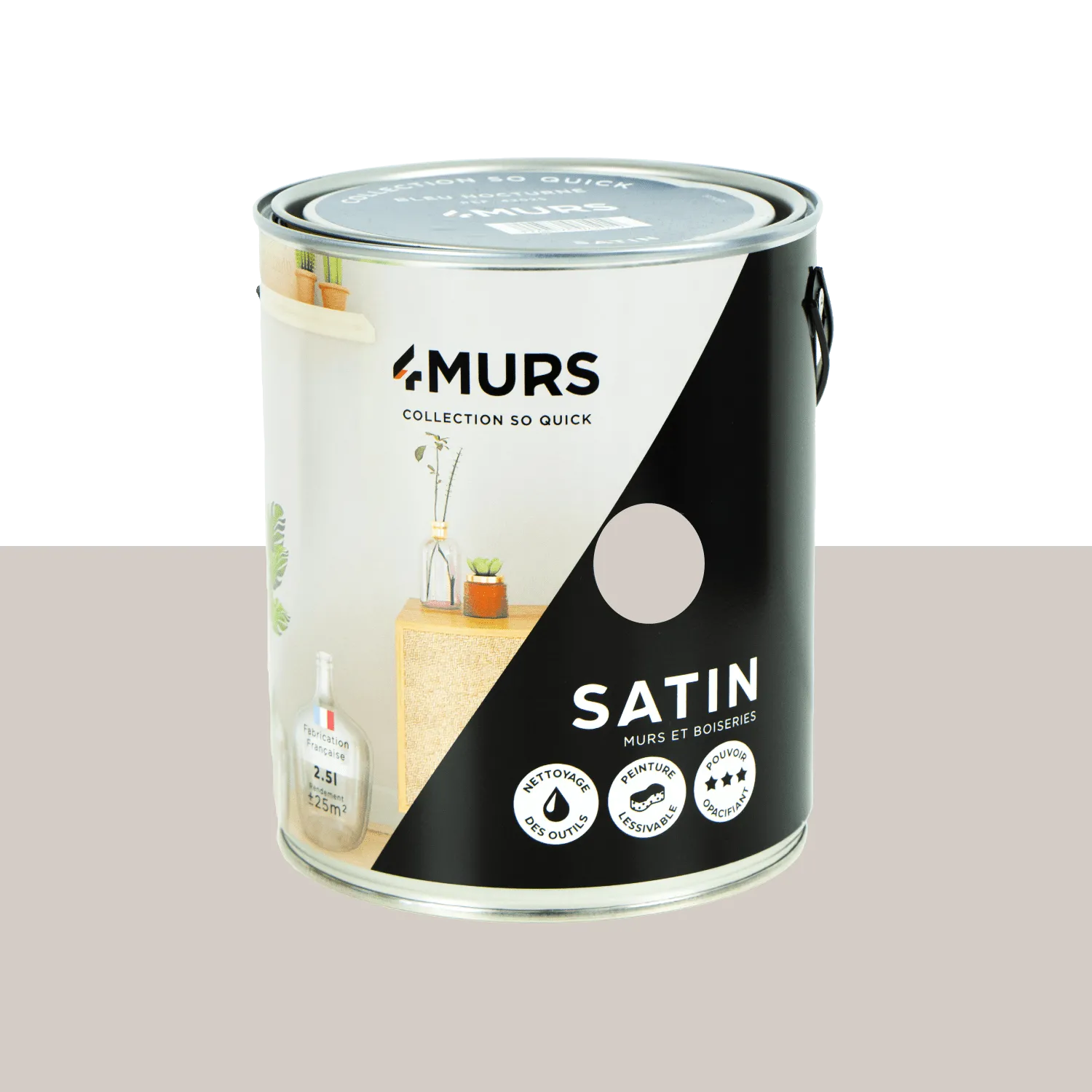 So Quick Peinture Peinture café frappé Satiné 2,5 L - 4MURS