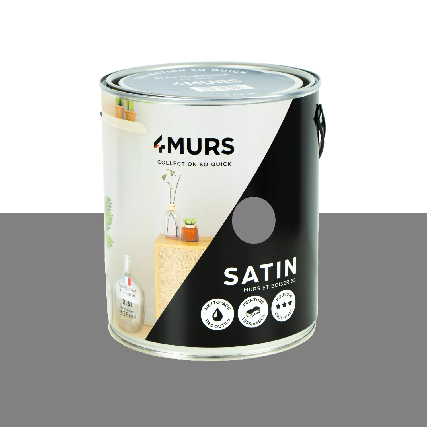 So Quick Peinture Peinture tempête Satiné 2,5 L - 4MURS