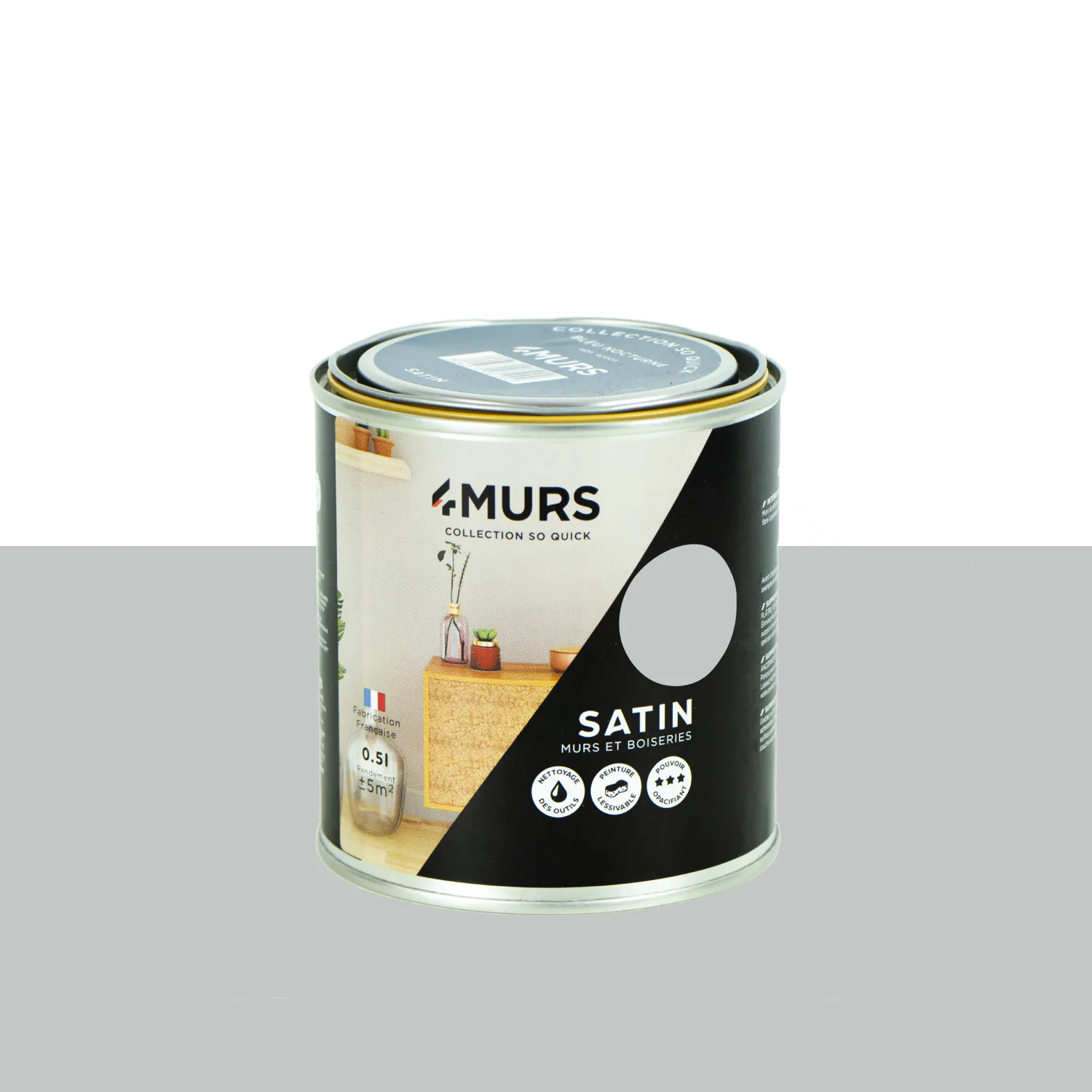 So Quick Peinture Peinture fleur de sel Satiné 0,5 L - 4MURS