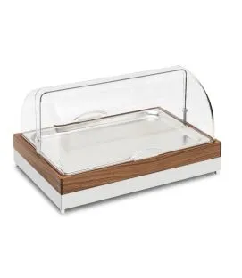 Set réfrigéré avec cloche inox 58x37x35 cm Fantasy Zepe