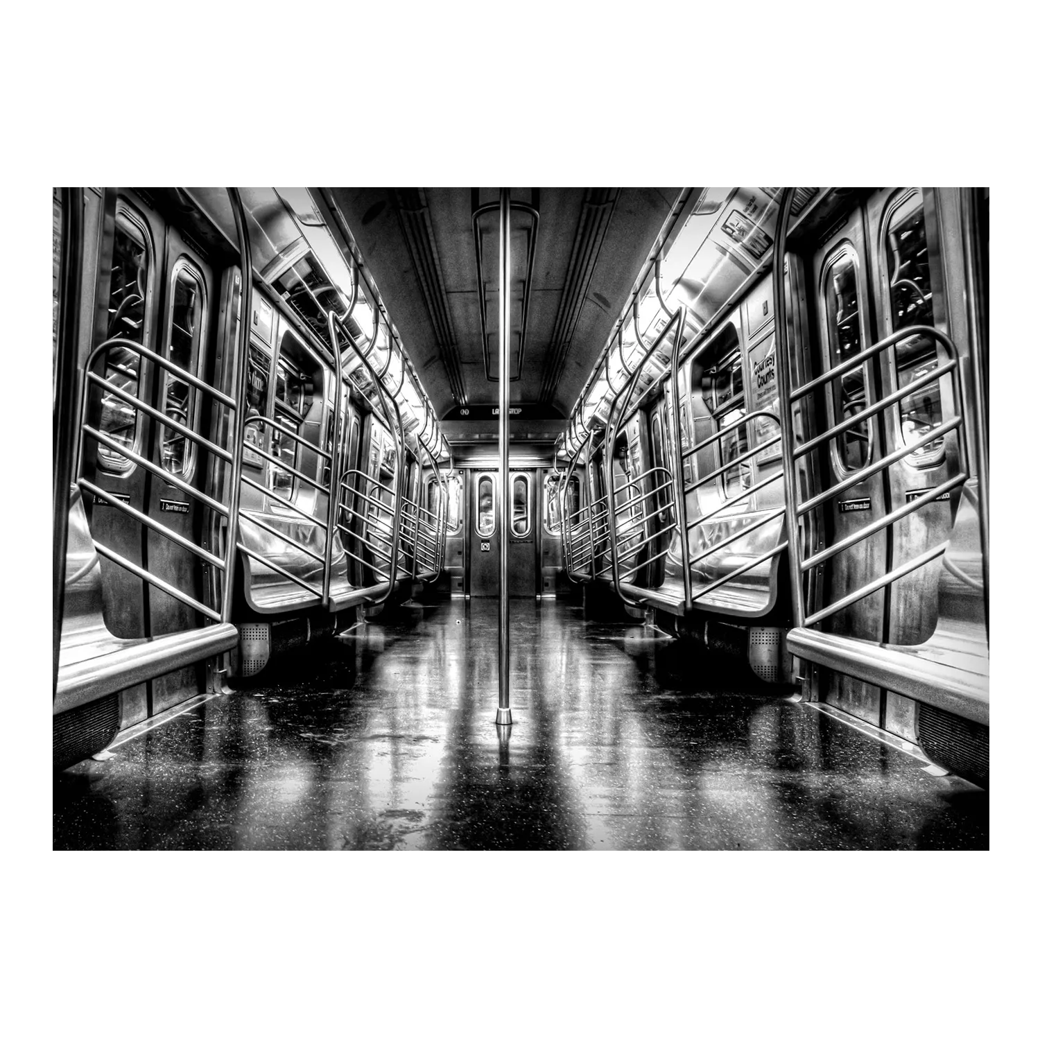 Tableau en verre UNDERGROUND coloris noir - 4MURS