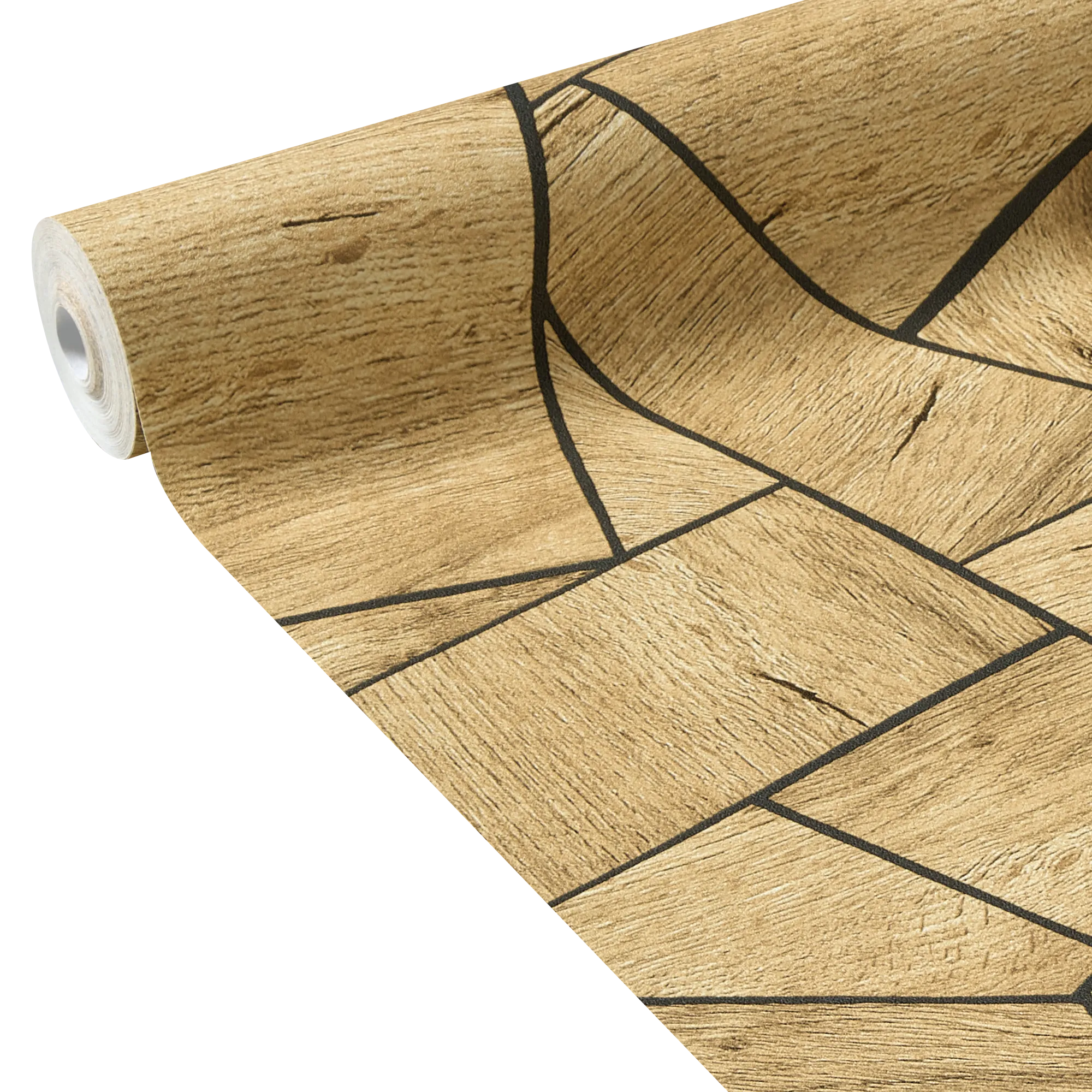 Papier peint intissé COLOMBO coloris bois miel - 4MURS