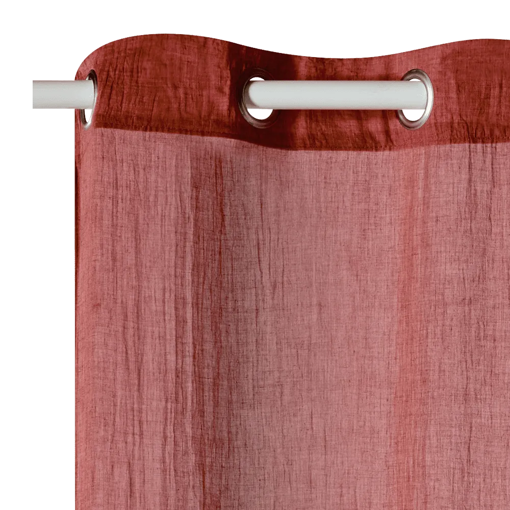 Voilage NOLAN coloris poterie 140 x 240 cm - 4MURS