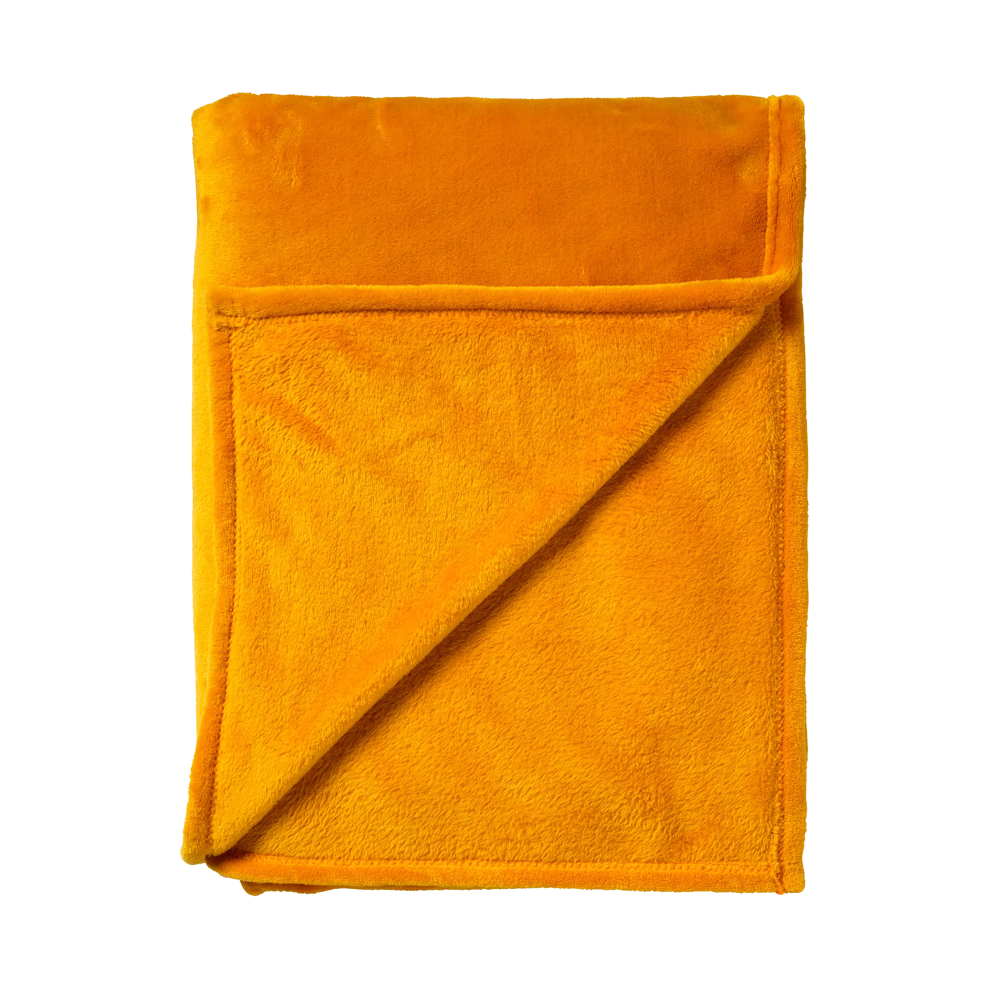 Plaid polaire TILLIE coloris jaune curry - 4MURS