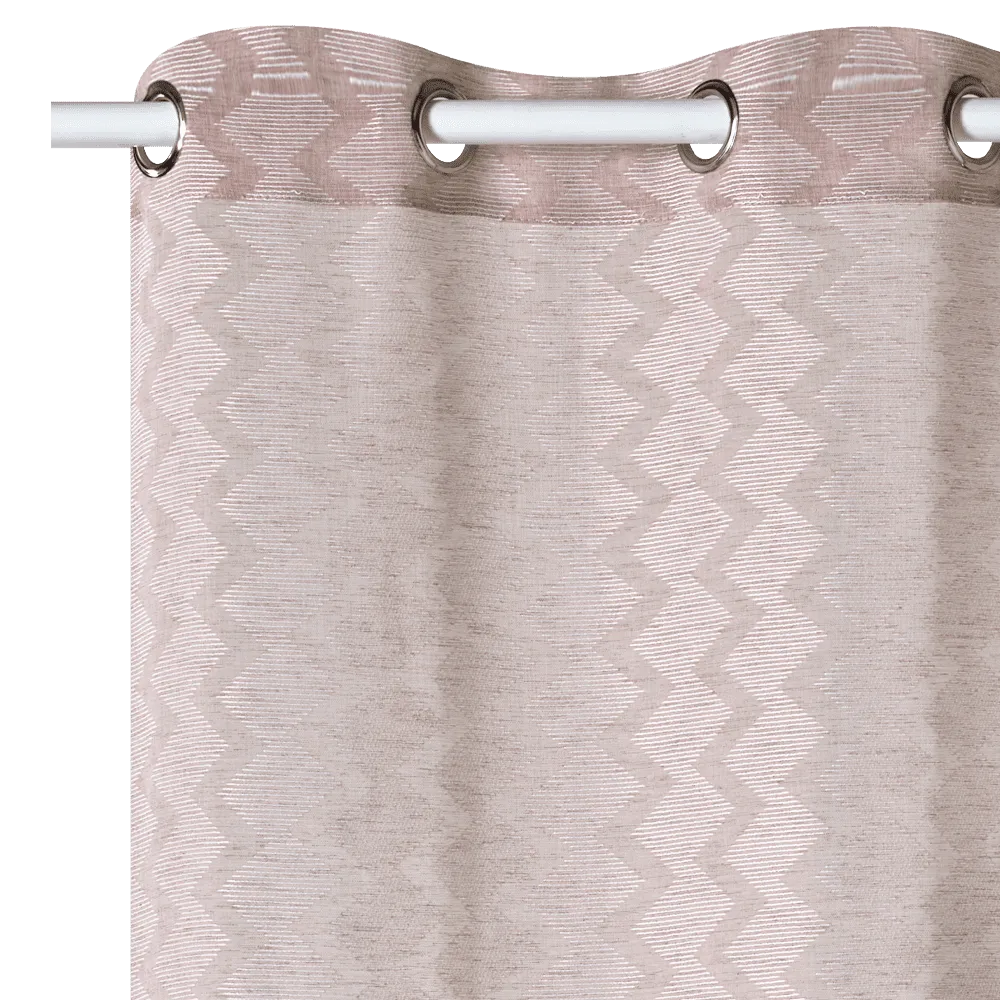 Voilage GHARDAIA coloris beige rosé 140 x 240 cm - 4MURS