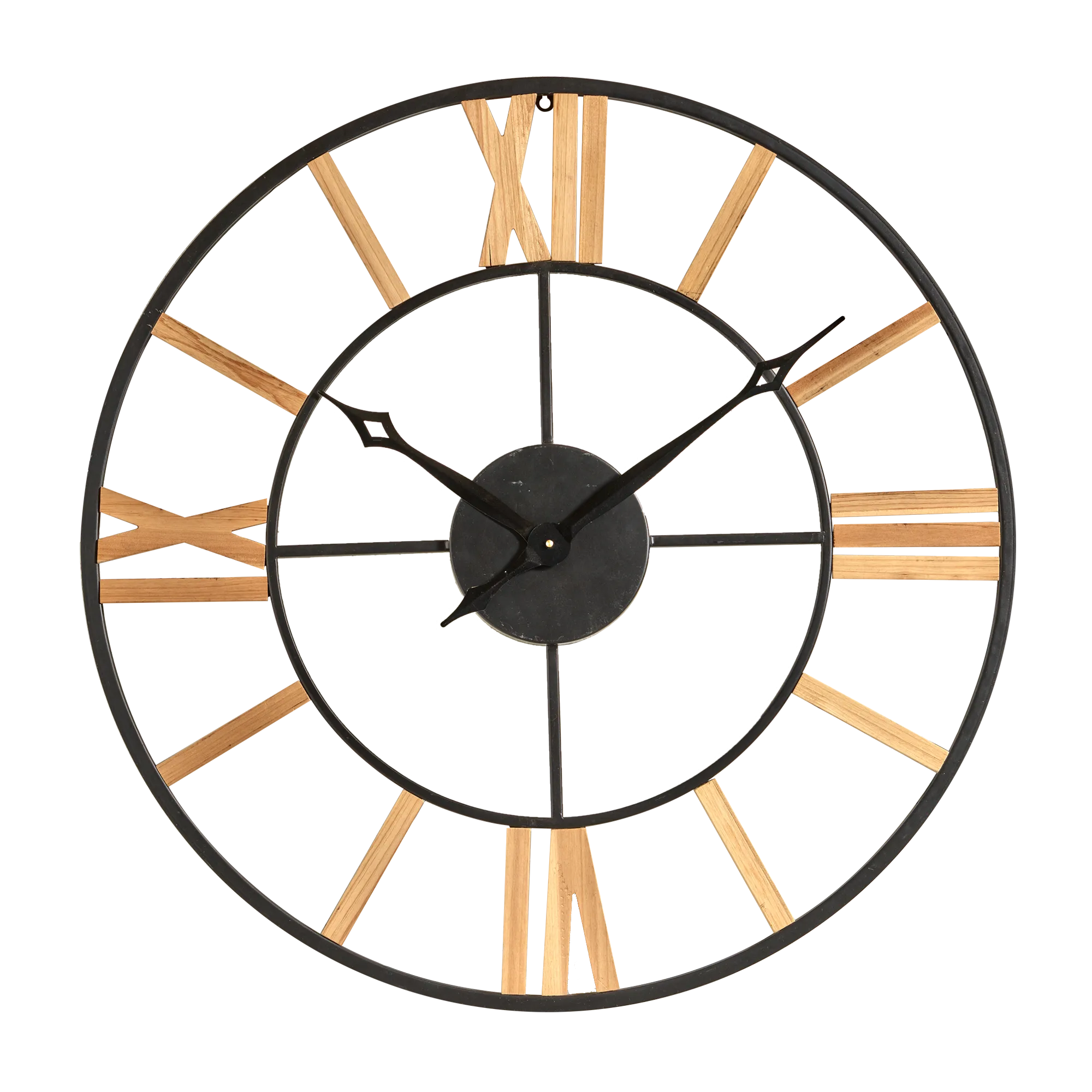 4MURS Horloge en bois CHARLY coloris pin - 4MURS