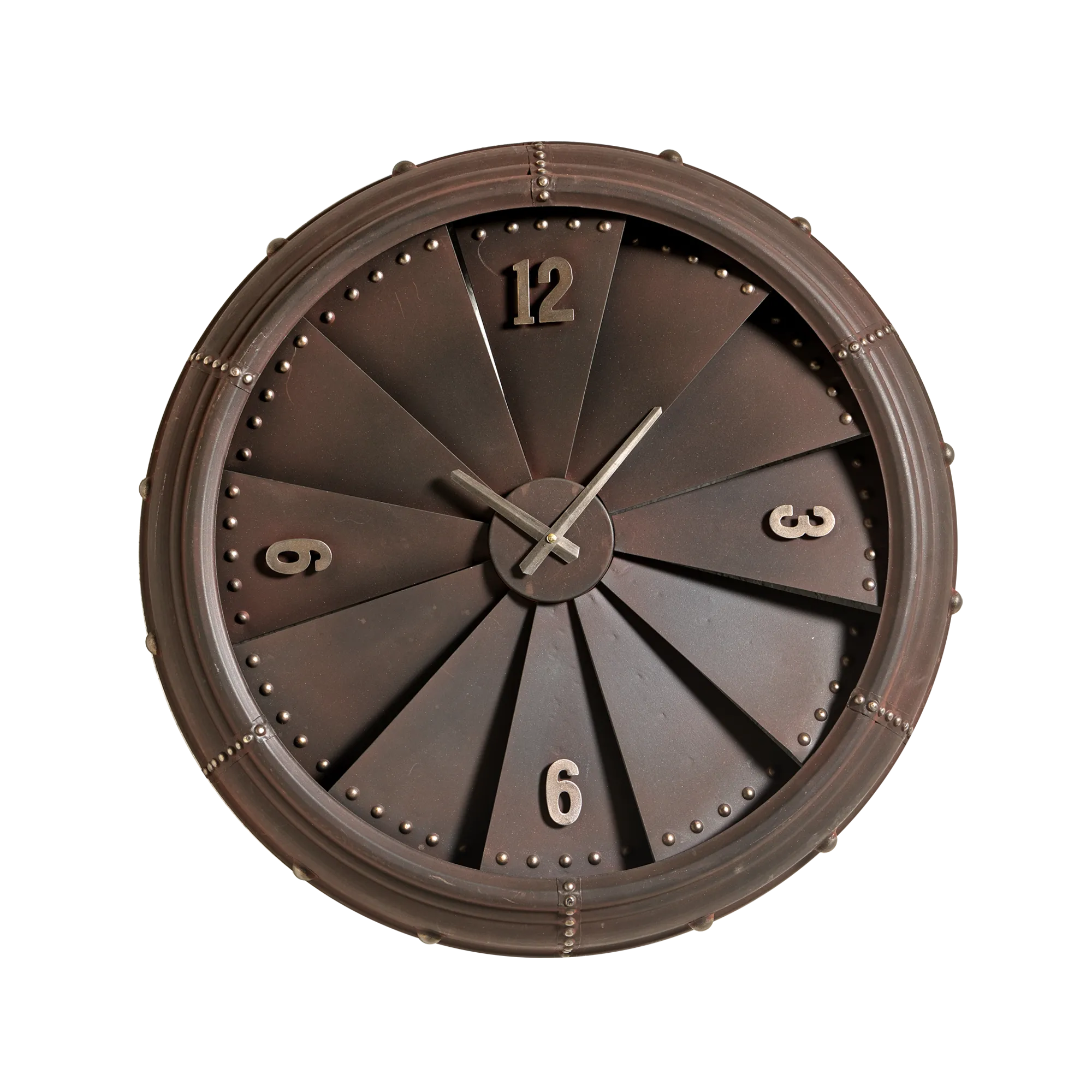 4MURS Horloge en métal VENTILO coloris brun métallisé - 4MURS