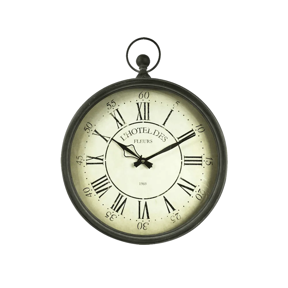 4MURS Horloge à gousset CAROLE coloris noir - 4MURS