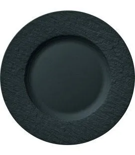 Assiette plate rond noir porcelaine Ø 27 cm The Rock Villeroy & Boch