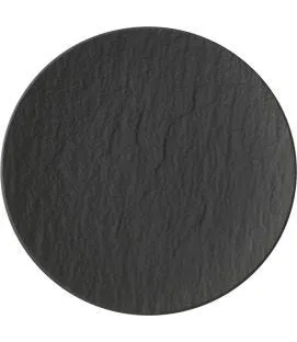 Assiette coupe plate rond noir porcelaine Ø 21 cm The Rock Villeroy & Boch