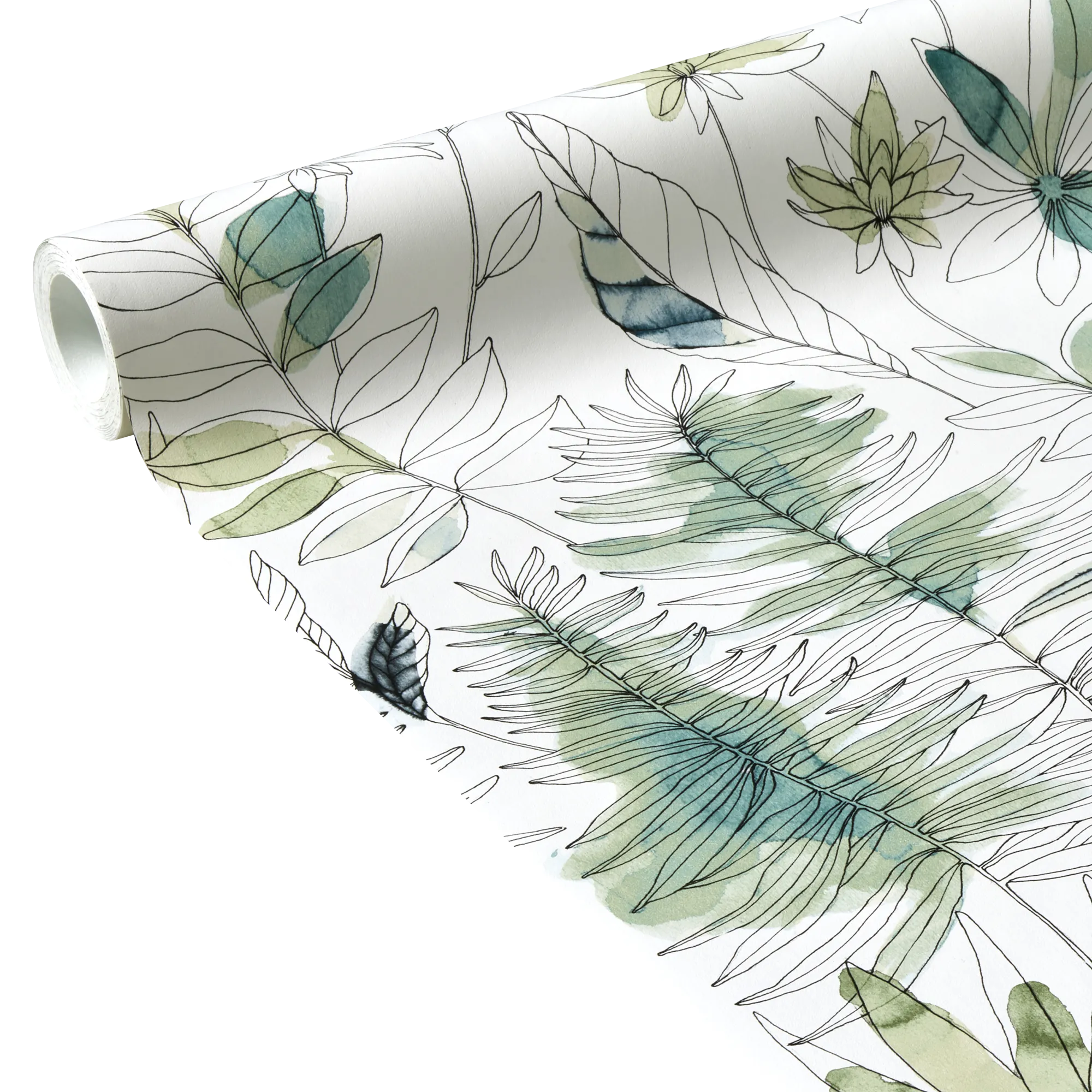 Papier peint intissé FLAVIGNY coloris céladon - 4MURS