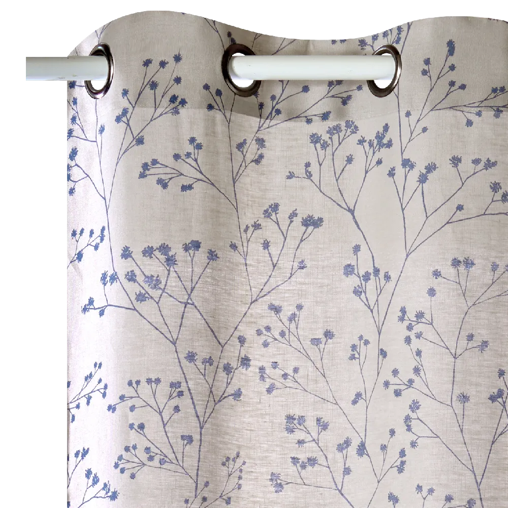 4MURS Rideau Lin IPSA coloris indigo 140 x 280 cm - 4MURS