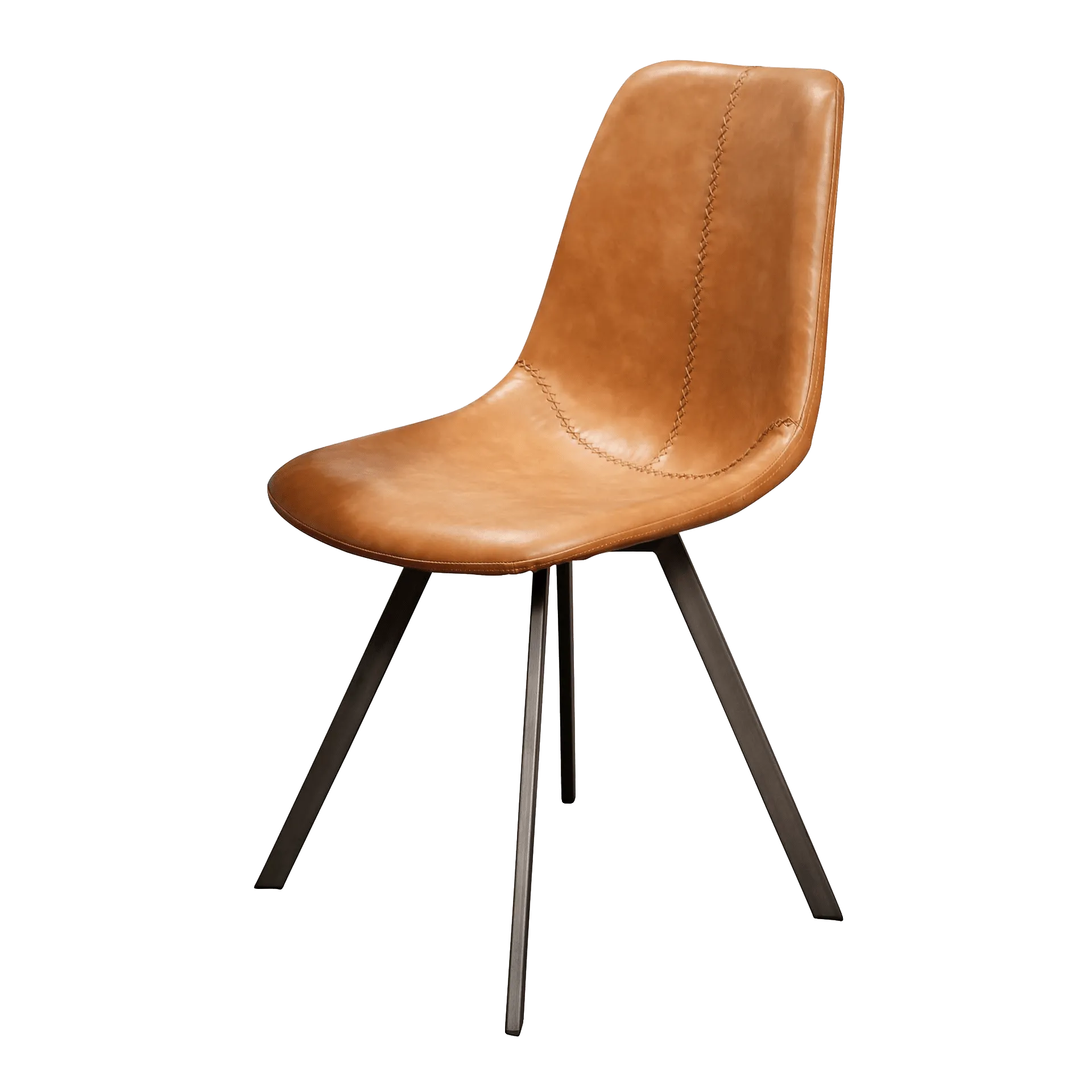 Chaise ZIGGY coloris cognac - 4MURS