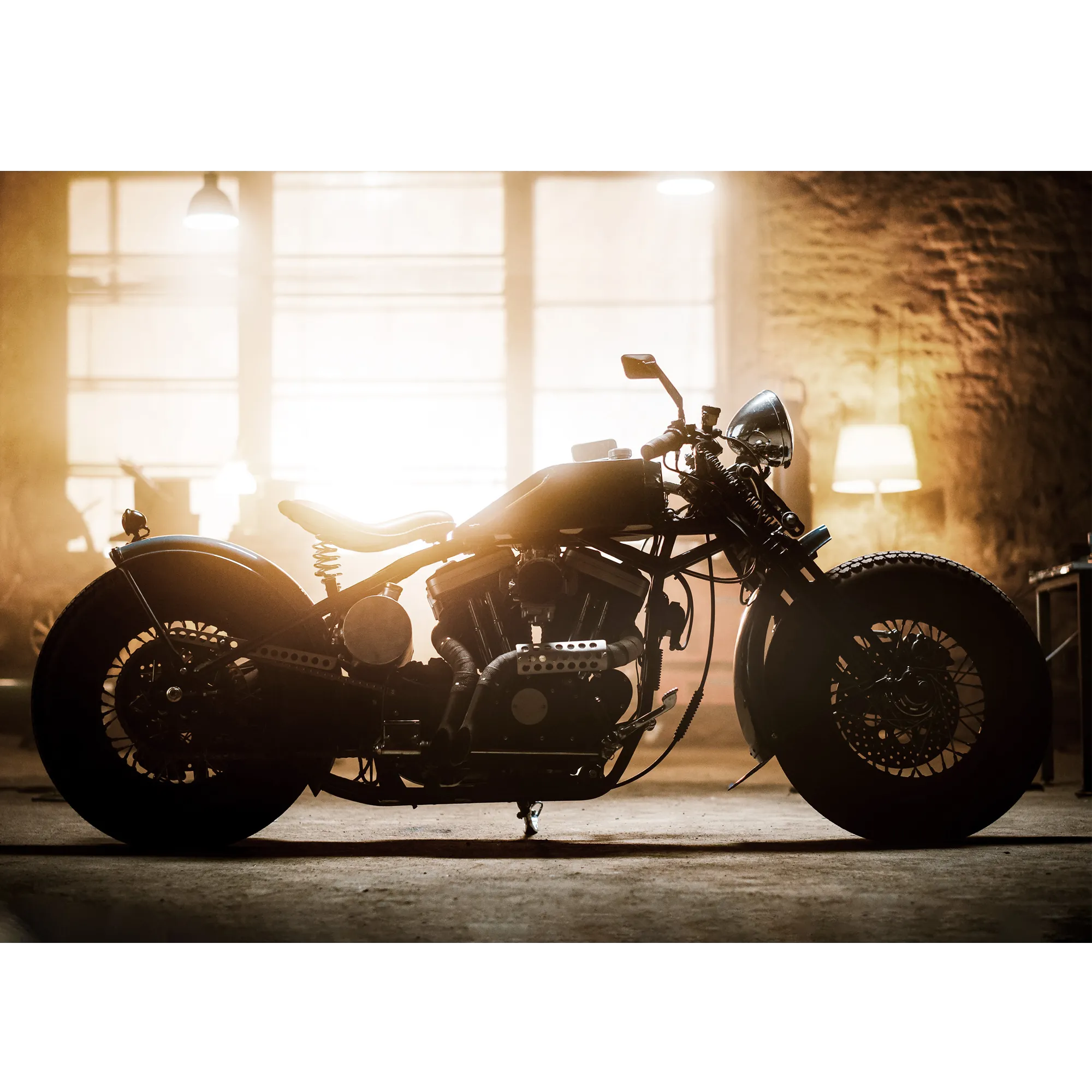 Tableau en verre LIGHT coloris brun - 4MURS