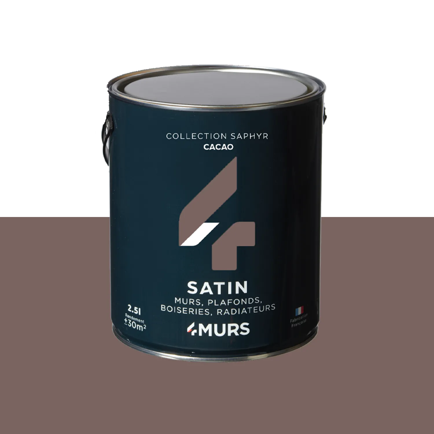 Saphyr Peinture Peinture cacao Satiné 2,5 L - 4MURS