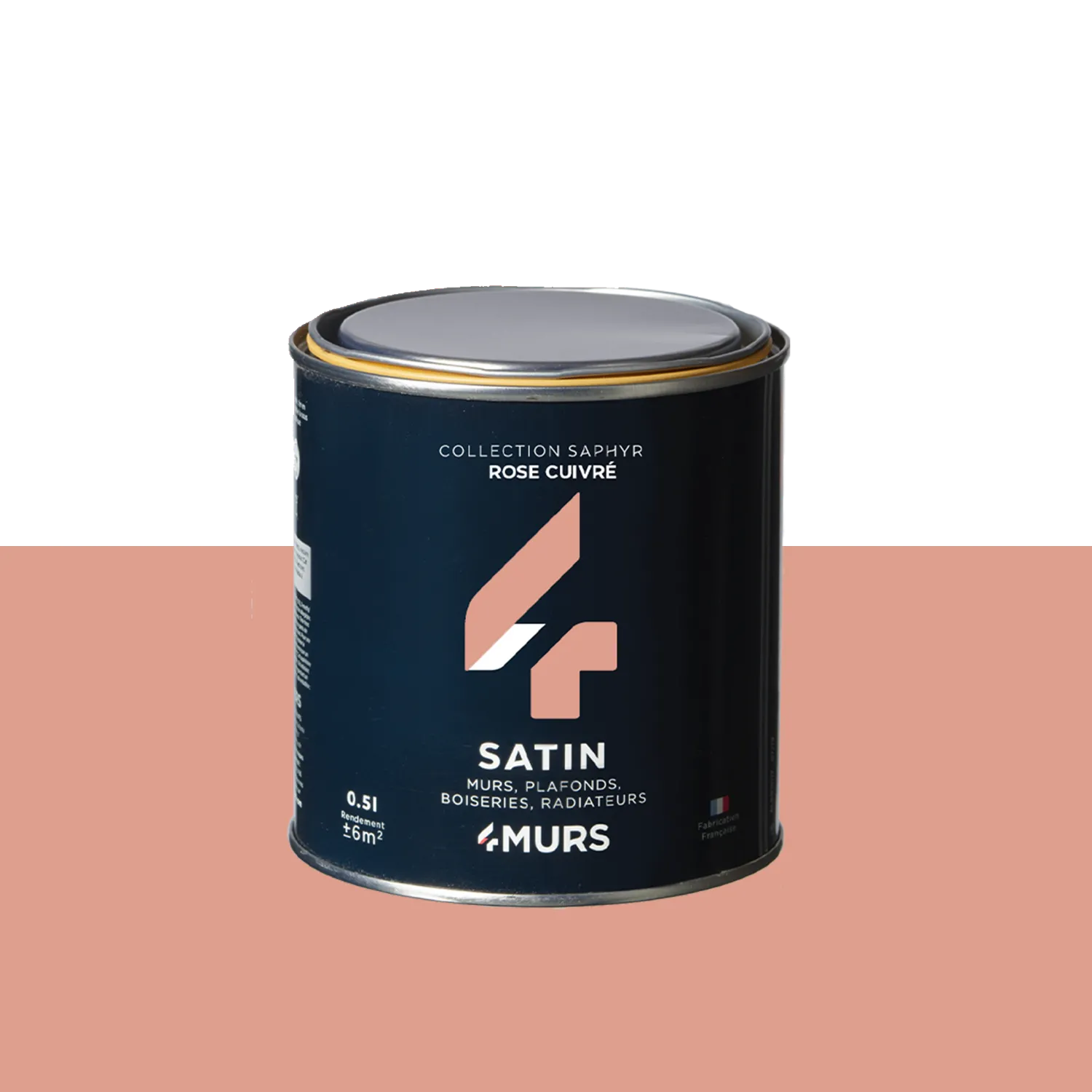 Saphyr Peinture Peinture rose cuivré Satiné 0,5 L - 4MURS