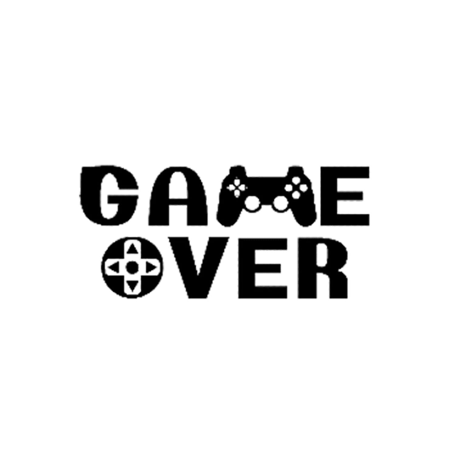 4MURS Sticker GAME OVER coloris noir - 4MURS