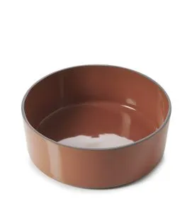 Saladier rond rouge porcelaine culinaire Ø 19 cm Caractère Revol