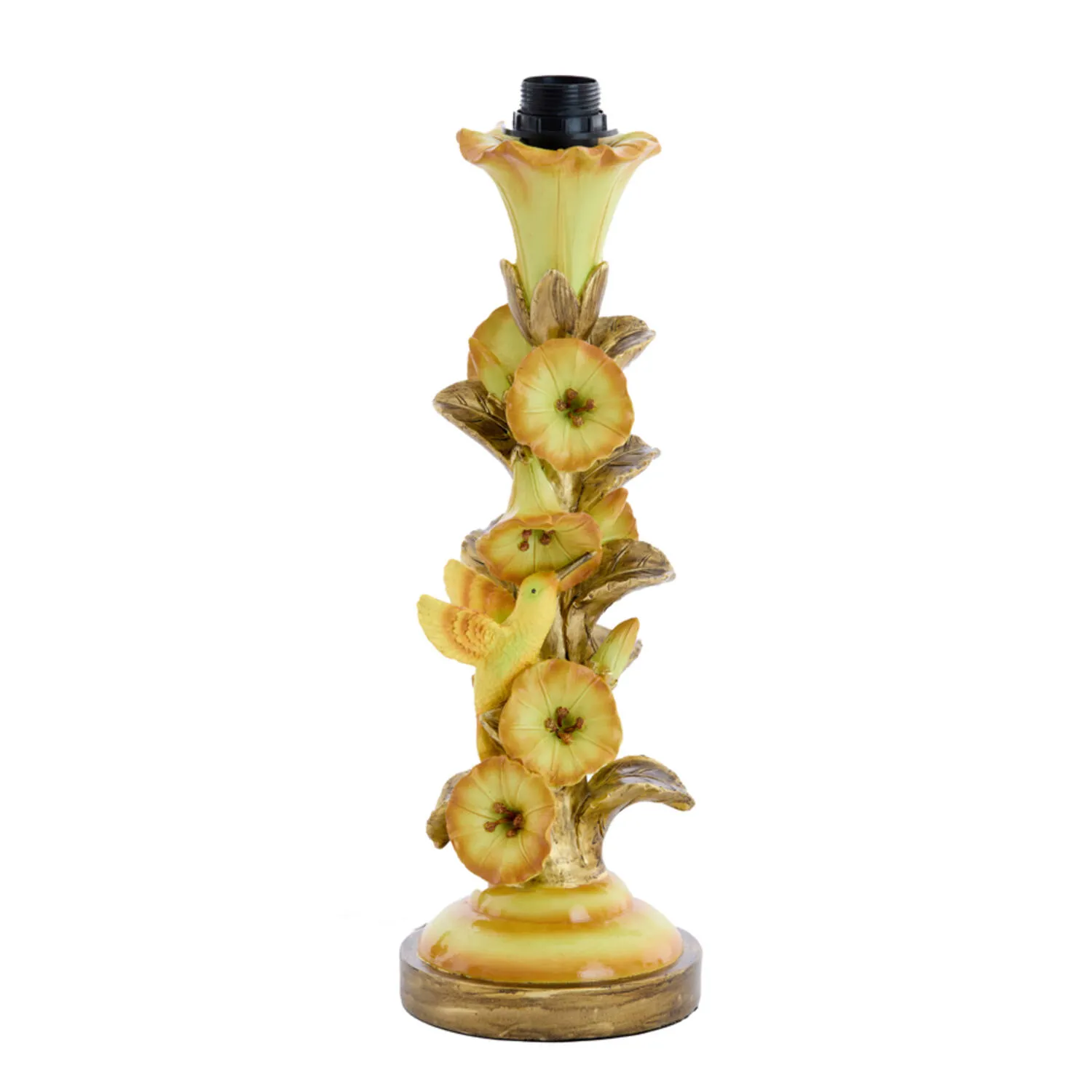 Piedestal de lampe oiseau avec fleurs Light & Living Berisso – H. 45,5 cm