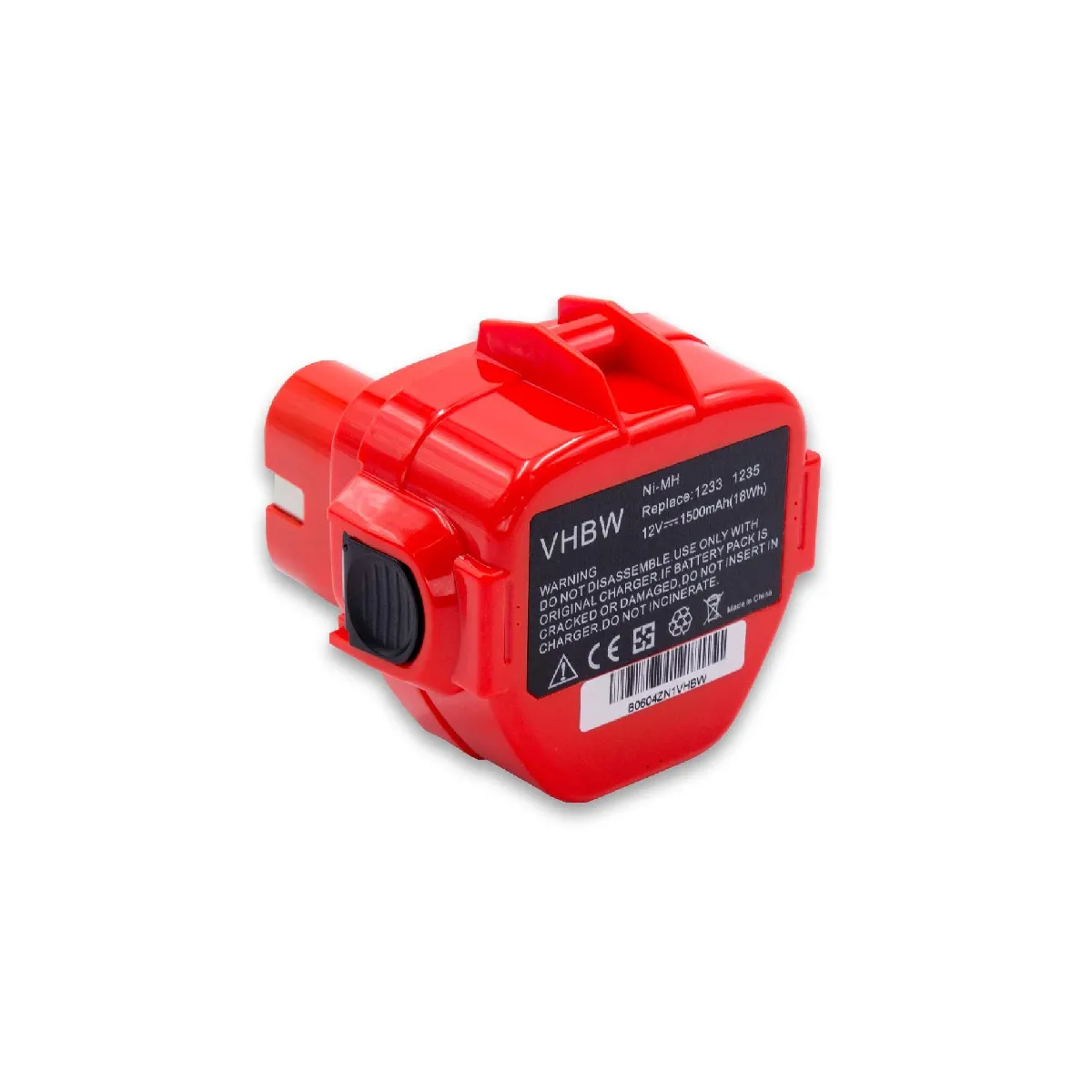 Batterie NiMH 1500mAh 12V - Compatible Makita 6918DWDE - Rouge