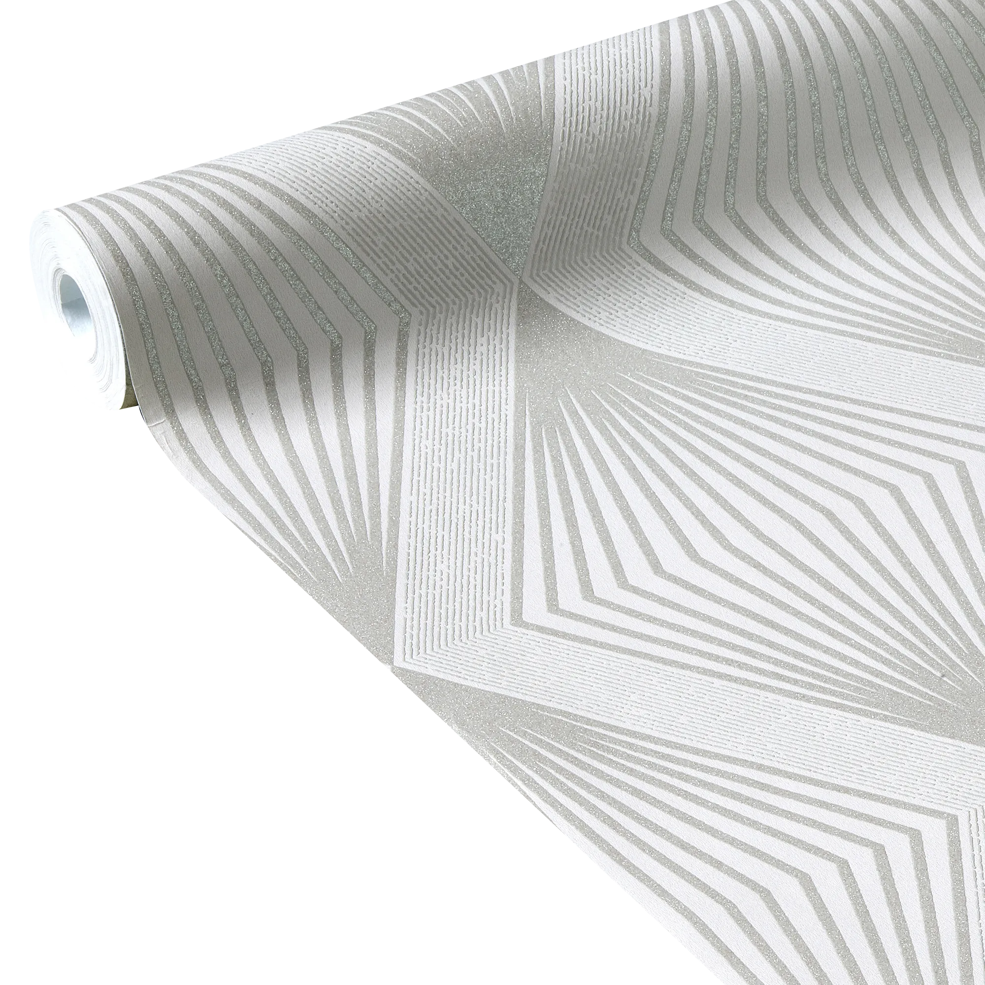 Papier peint intissé LUXURY coloris gris perle - 4MURS