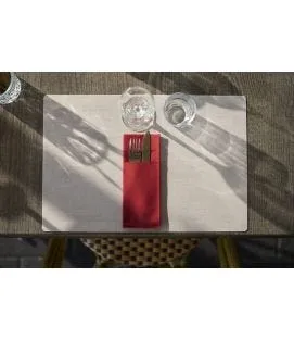 Set beige silicone 45x30 cm Duni (6 pièces)