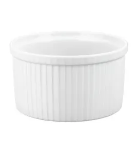 Moule à soufflé rond blanc porcelaine culinaire Ø 11,5 cm Pillivuyt